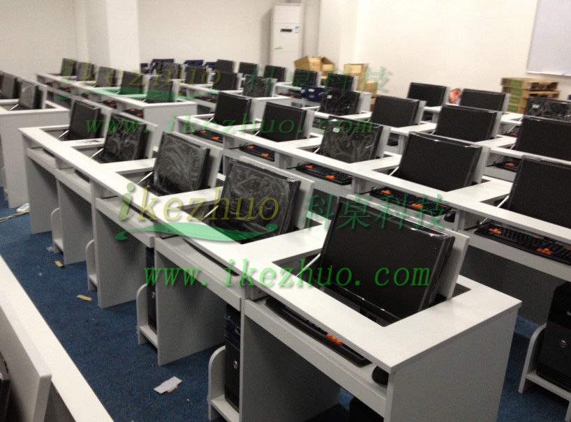 2017 Flip Computer Desk School Classroom Computer Desk Computer Room