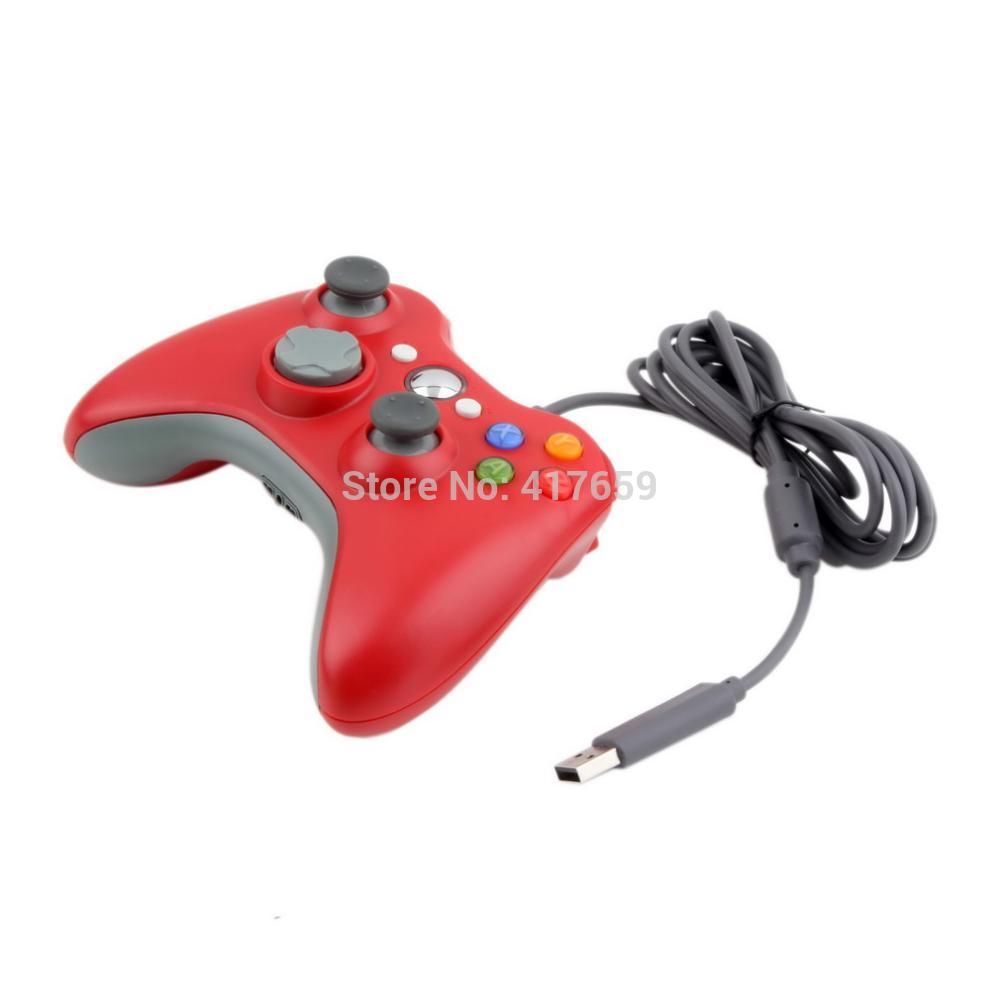 Wholesale Usb Wired Controller For Xbox 360 Wireled Red Color Joystick