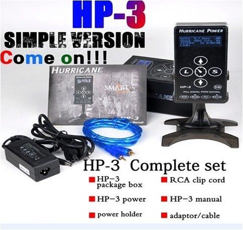 Pro Hp 3 Simple Version Hurricane Tattoo Power Supply For Tattoo 