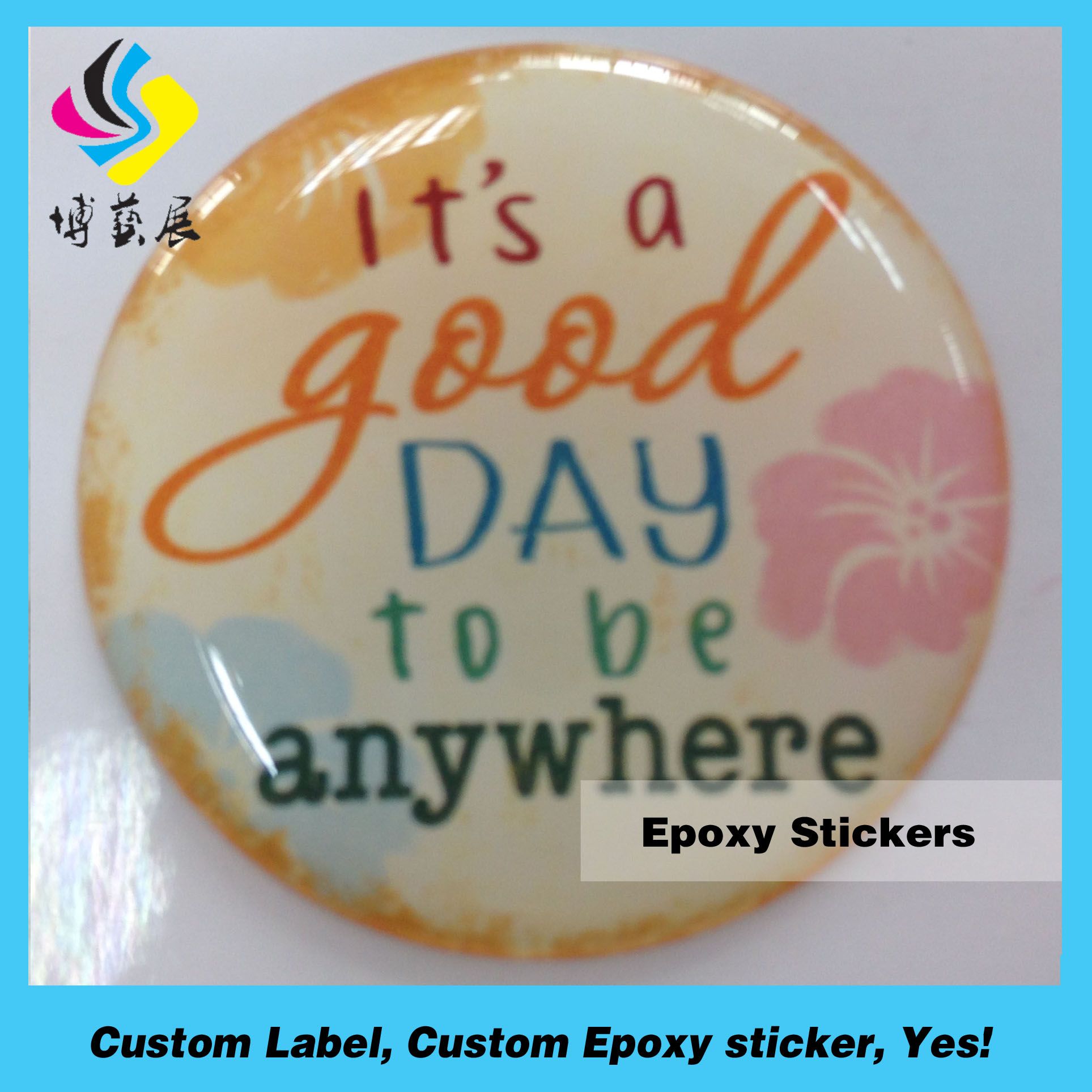Custom Epoxy Sticker , Clear Epoxy Resin Sticker, Dome Stickers Sticker