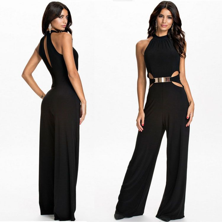 halter top romper pants