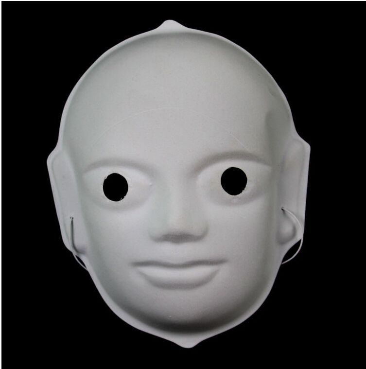 Online Cheap White Flocking Face Mask Design Your Own White Full Face Masks Craft Project