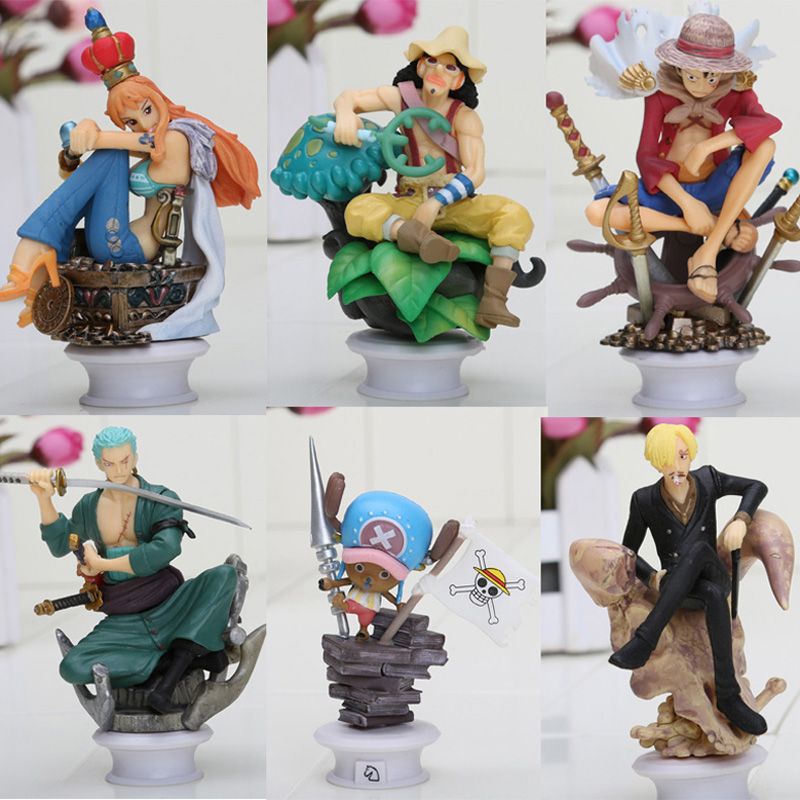 Best New Japanese Anime One Piece Chess Piece Collection Pvc Figure Set