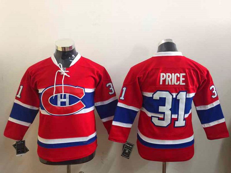 2017 Montreal 31 Price Canadiens Kids Ice Hockey Jersey 2016 Lace