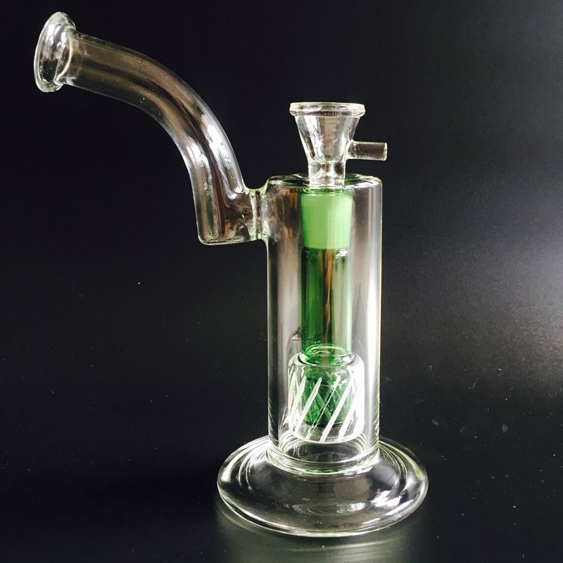 2015 Best Water Pipes Green Glass Percolator Water Pipes For Smoke 18