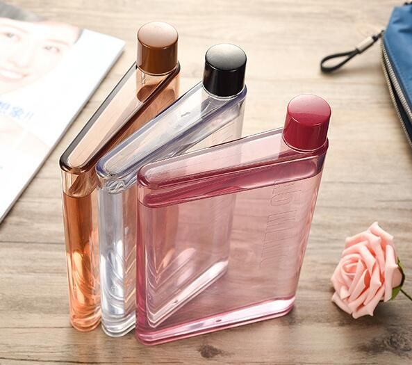 Clear Paper Shape Water Bottle Reusable Slim Water Bottle Made From