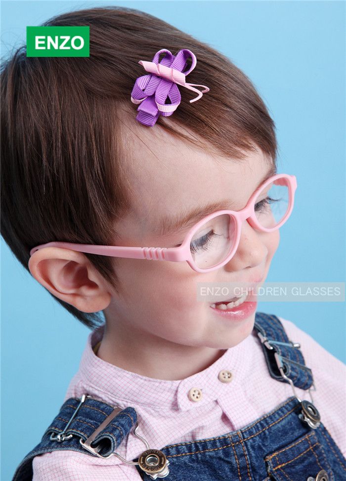 Children Glasses Frame One Piece No Screw, Silicone Optical Baby Eyewear With Strap Cord, Kids