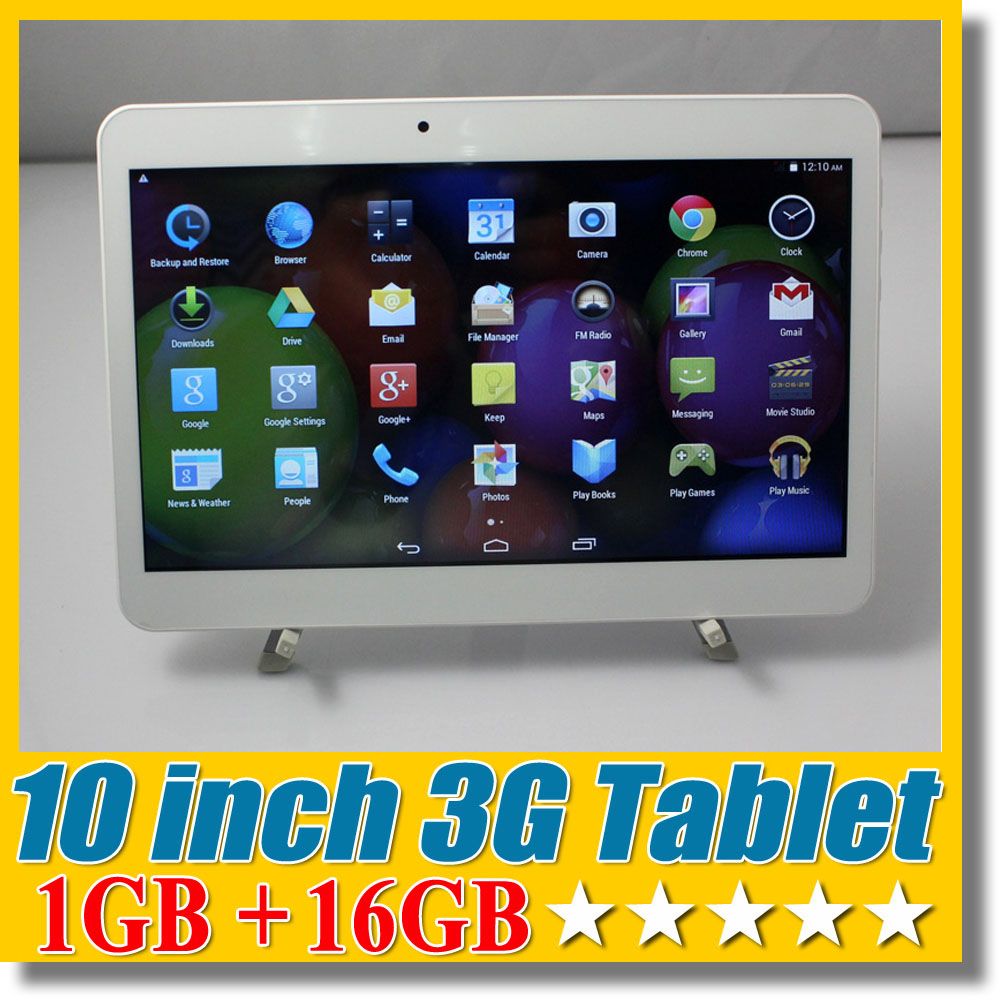10 Inch 3G Phablet Phone Call Tablet PC 8GB 16GB Dual SIM Android 4.4