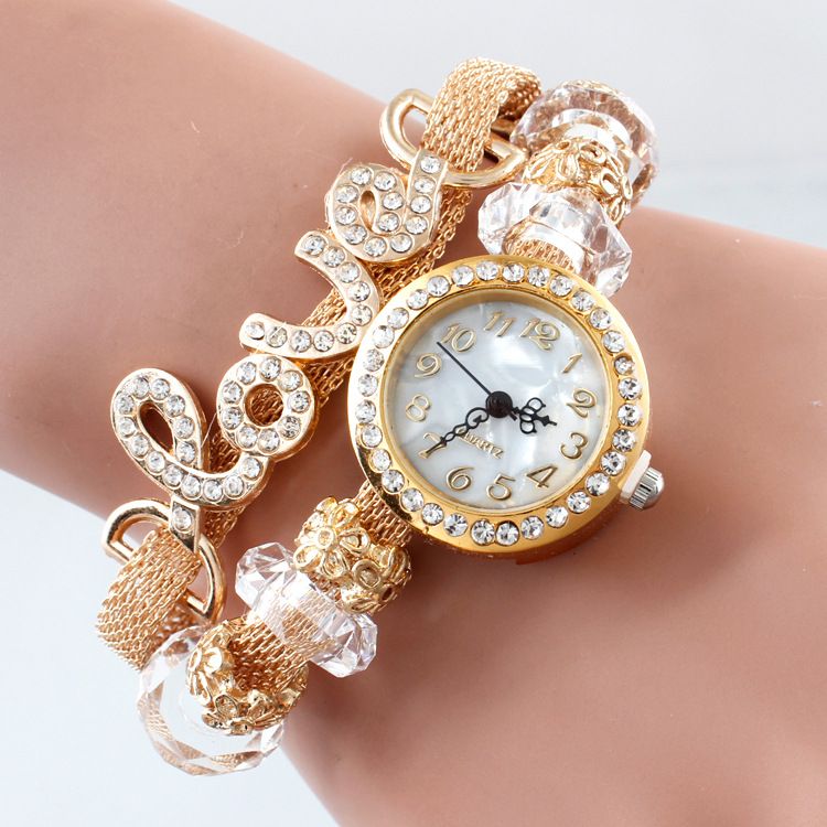 New Fashion Luxury Pearl Flower Watches Pearl Watch Women Quartz