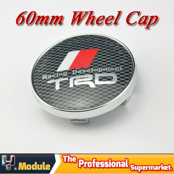 4 X TRD 60mm 5 Pins Wheel Center Centre Caps Hub Caps Emblem for TOYOTA