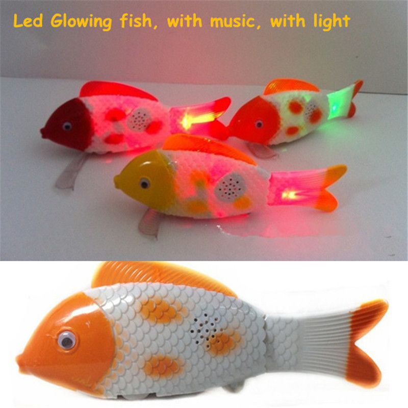 2017 Led Glowing Fish Toy Flash Electric Toy Music Flash Toy Unisex Children Toy Fish Singing