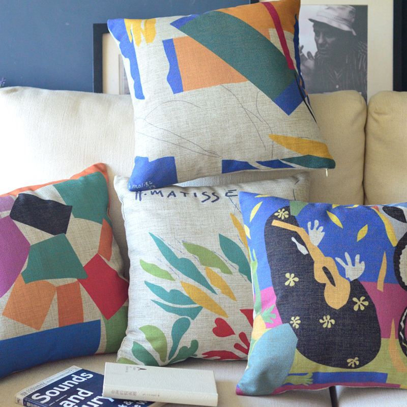 Modern Fashion Henri Matisse Paintings Ikea Cotton Linen Burlap