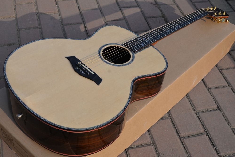 Acoustic Guitar Spruce Wood Top Deluxe Completed Musical Instruments