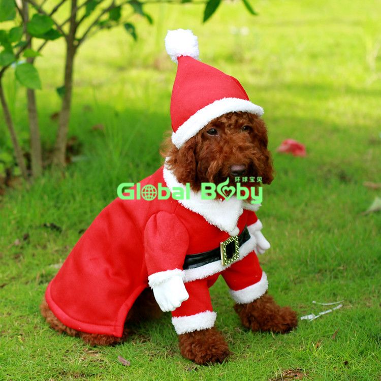 Brand Classical 100Cotton Christmas Suit Dog Clothes Pet Warm Pet Dog