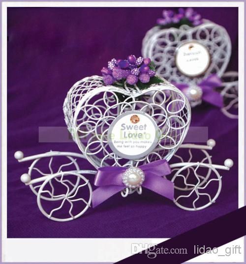 purple wedding favors