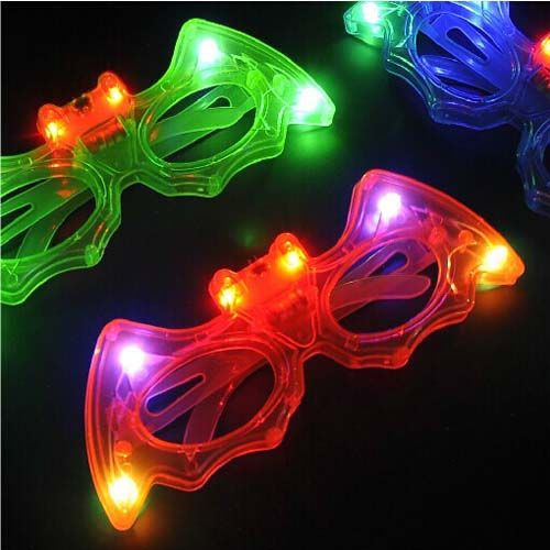 2017 Blinking Led Bat Eye Glasses Party Light Up Flashing Novelty Gift