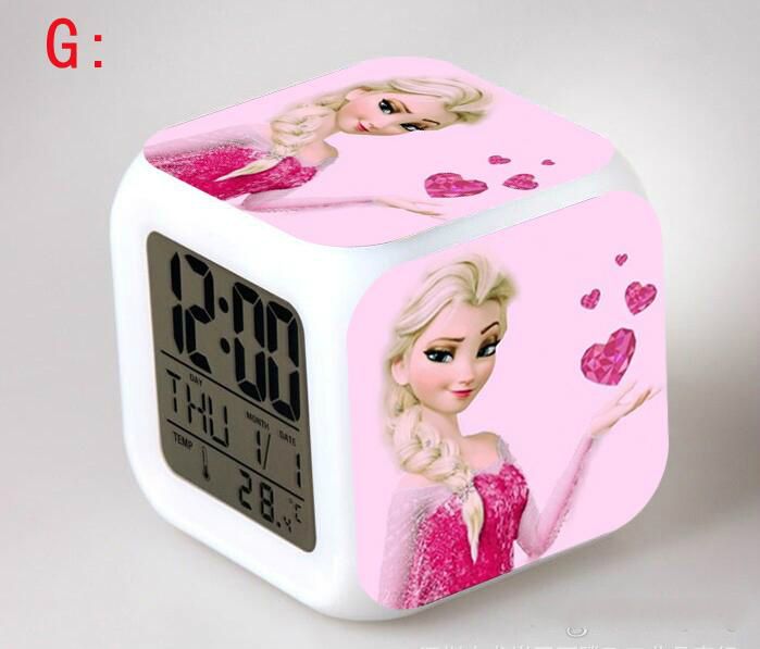 Wholesale Brand Dhl Frozen Alarm Clocks Led Change Digital Alarm Clock