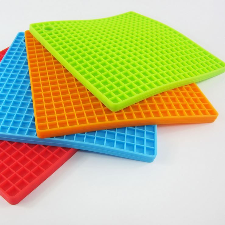 silicone mat sqaure beehive pad pot holder kitchen table mats insulation bowls pads coasters creative thickened pad - Kitchen Table Mats silicone mat sqaure beehive pad pot holder kitchen table mats insulation bowls pads coasters creative thickened pad - Kitchen Table Mats