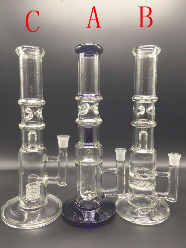 2017 2016 Newest Bong Three Style Filter Glass Pipes Water Bongs 14 Mm