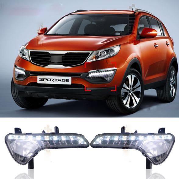 10 Led Car Styling Drl For Kia Sportage 2011 2012 2013 Daytime Running