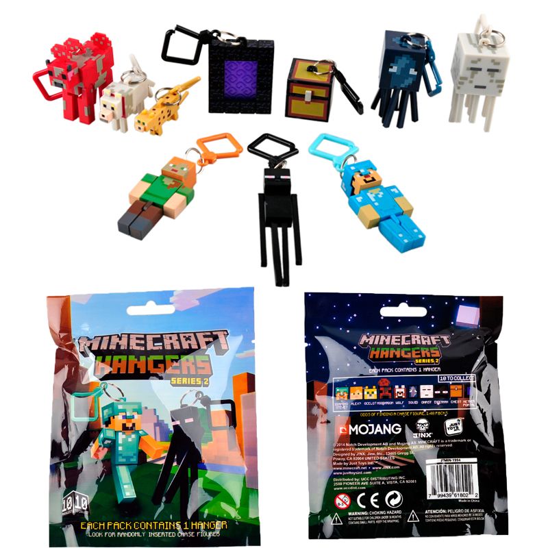 Minecraft Keychain Set Minecraft Hangers Series 2 Minecraft Creeper