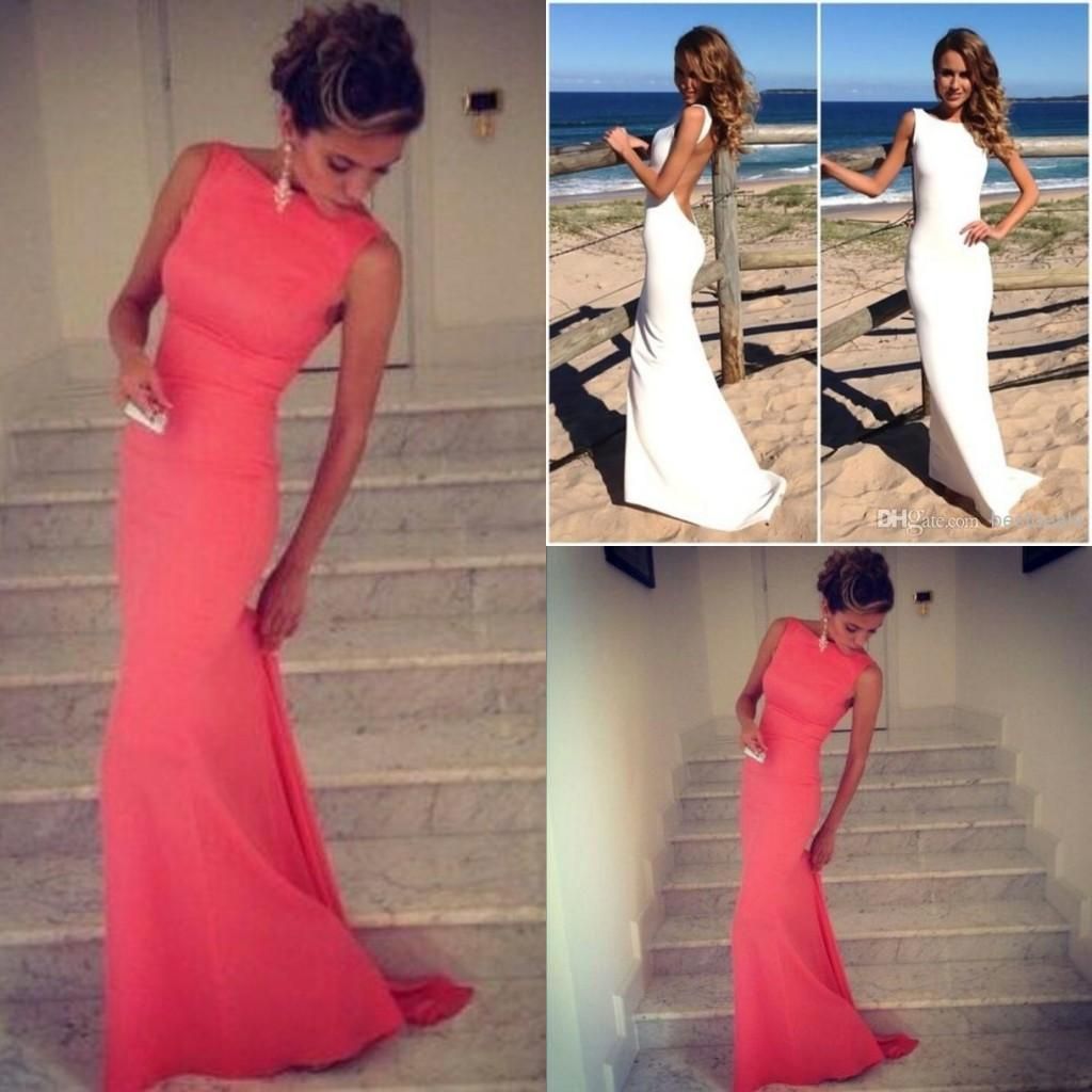 ... 2014 Long Wedding Party Dress Fitted Beach Maxi Party Dress under 100
