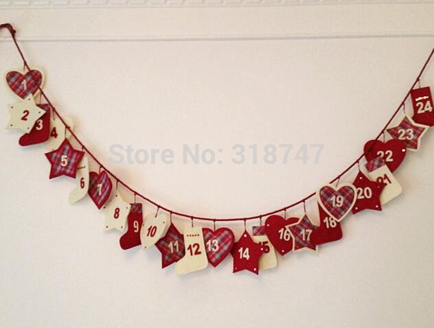 عکس+سوراخ+کس ... Calendar String Diy Christmas decoration 1pcs/lot 18010013(2.9-3H1
