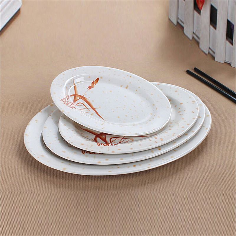 2017 Melamine Dinner Plates Restaurant Dinner Plate Restaurant Oval Plate Different Inch Food ...