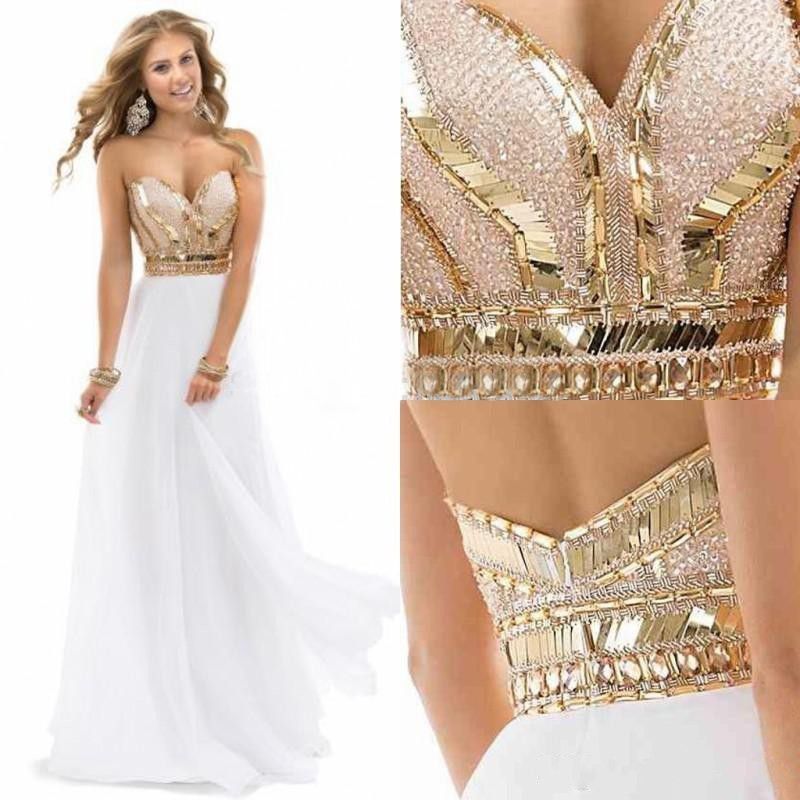 sexy gold evening gown