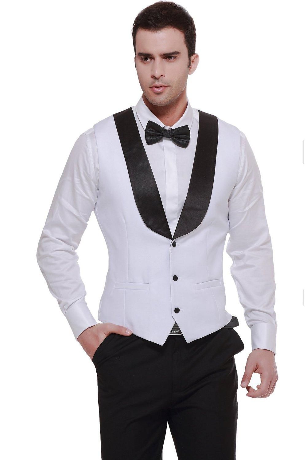 Formal White Men'S Waistcoat 2015 New Arrival Fashion Groom Vests