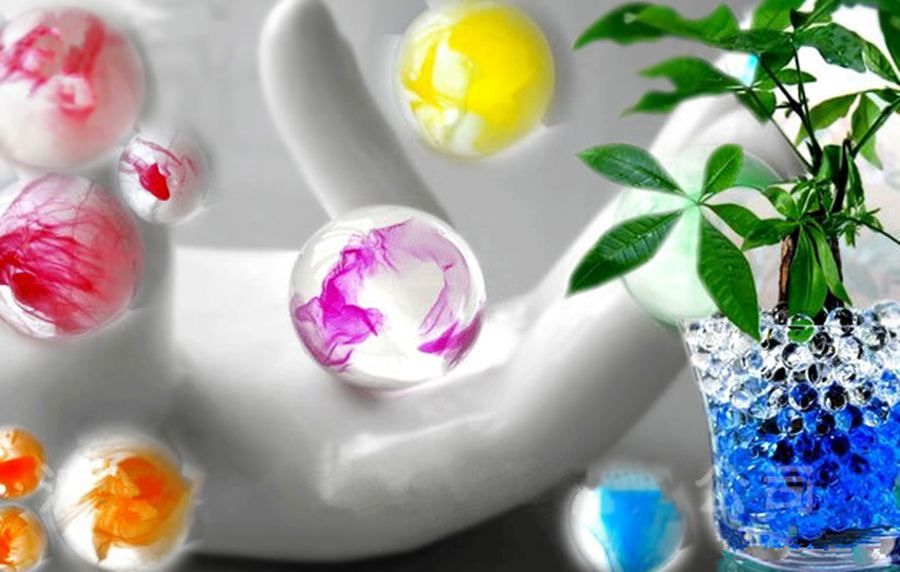 Hydrogel Magic Balls Growing In Water Planting Beads Home Decoration