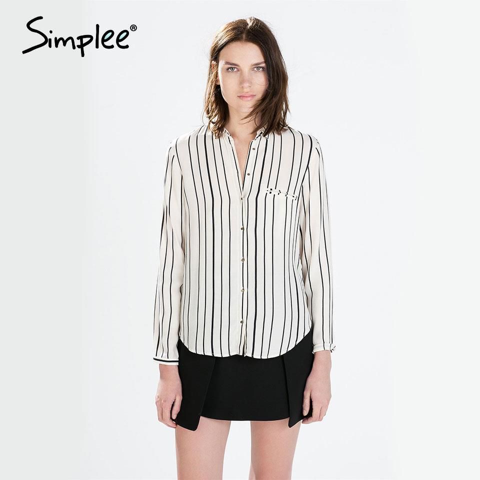 White Striped Blouse Fashion Ql white striped blouse fashion ql