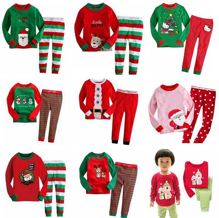kids pajamas sets children sleepwear boys nightwear girls kids christmas pajama pants