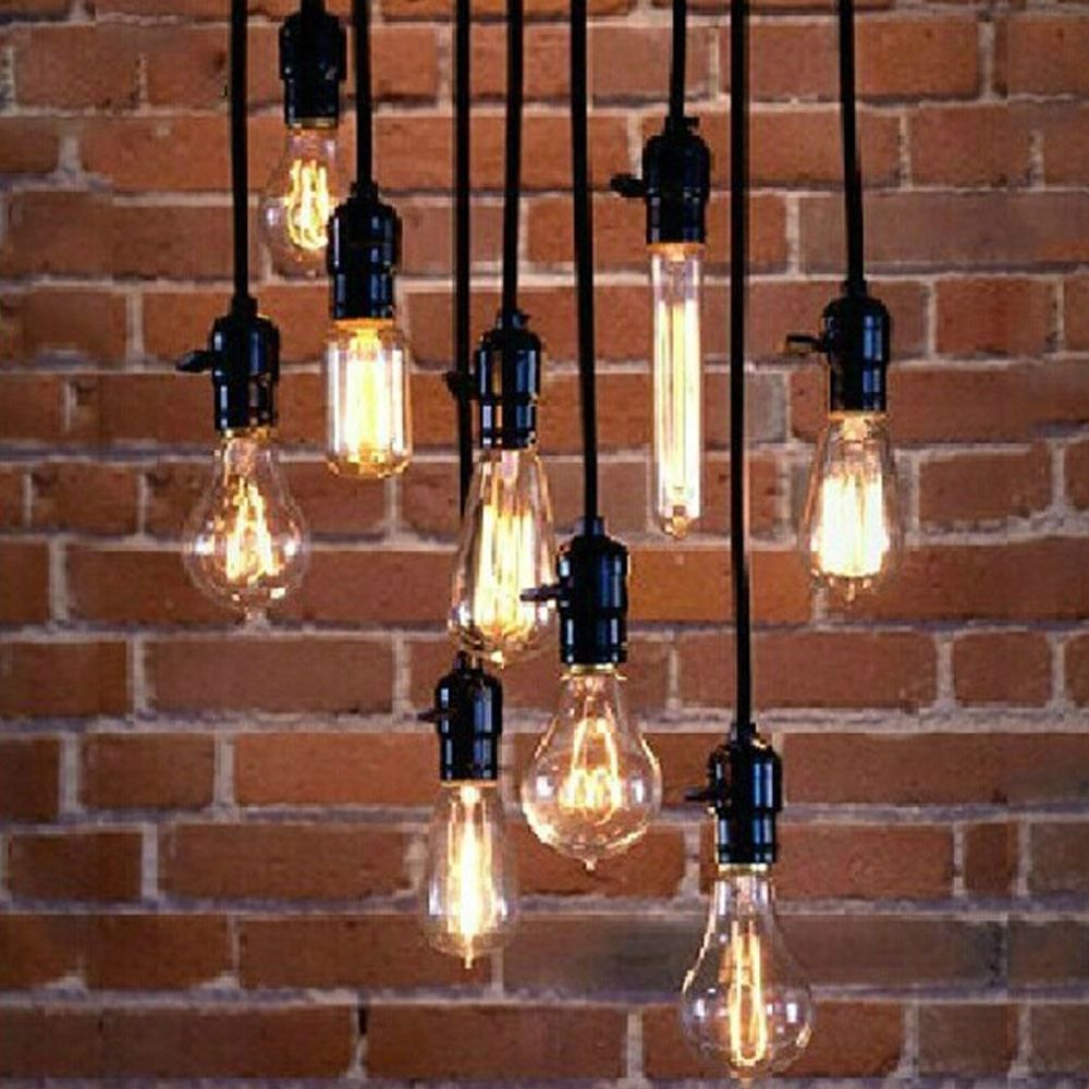 Loft coffee bar decorative lamp wire personality edison bulb bar ...