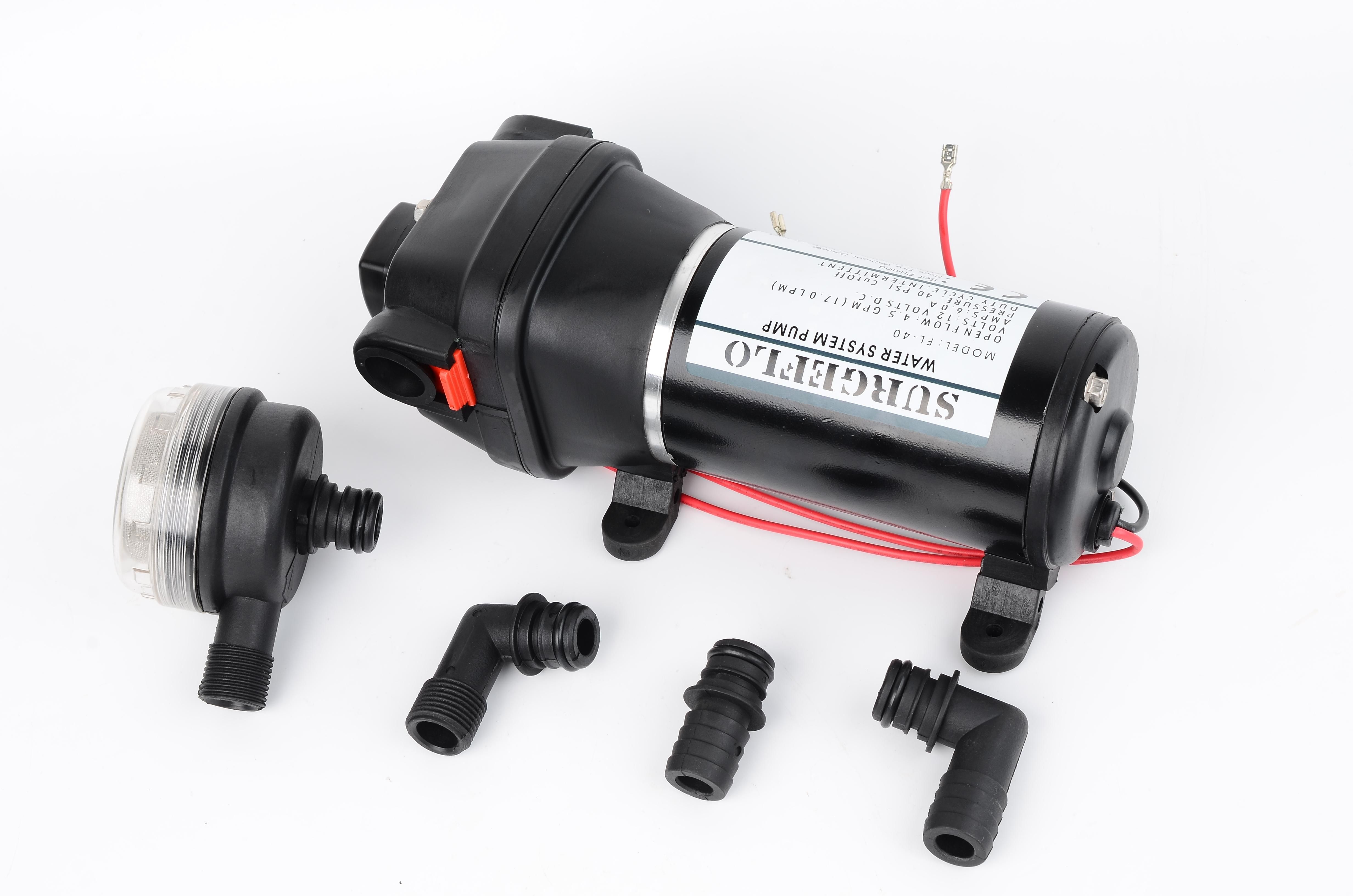 2017 12v 40psi 1020l/H Dc High Flow Water Pump Electric Diaphragm Pump