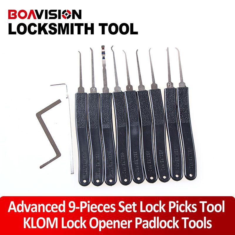 Klom Lock Pick Set Locksmith Tools Lock Pick Tools Door Lock Opener