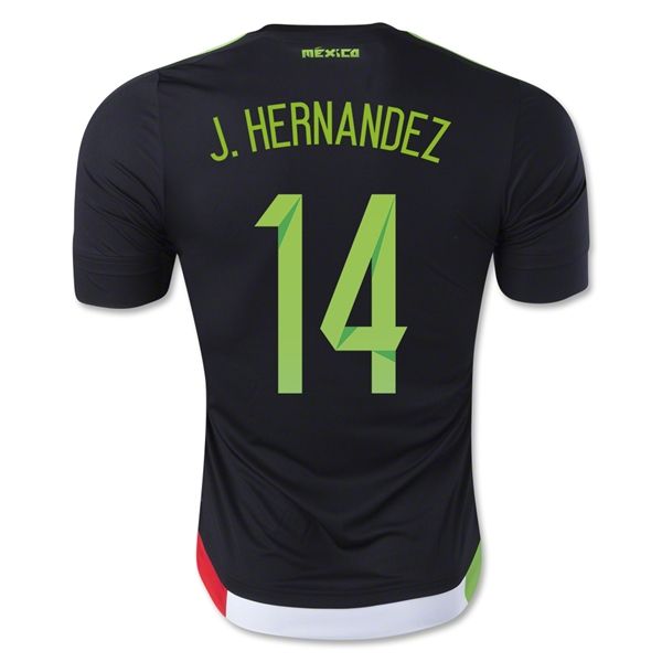Best Mexico 2015 J. Hernandez 14 Black Home Soccer Jersey,15 16 Mexico