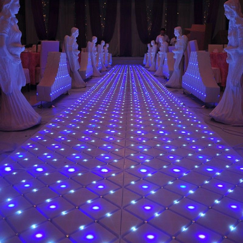 Luxury Fantasy Crystal Wedding Mirror Carpet Aisle Runner T Station