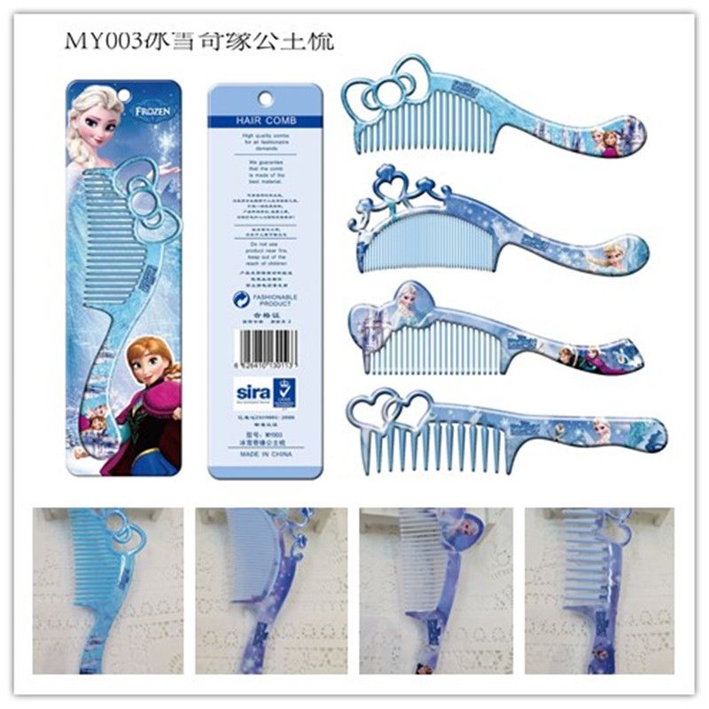 Frozen Girls Hair Brush Cartoon Combs Princess Anna Elsa Children Make