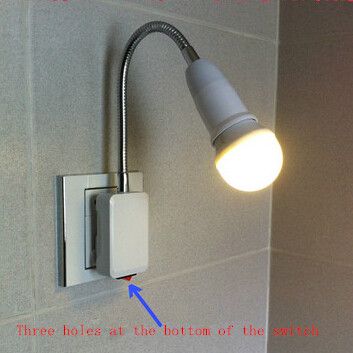 2017 Led Energy Saving Lamp Switch, Plug Small Night Lamp Bedside Lamp Wall Lamp Light Universal ...