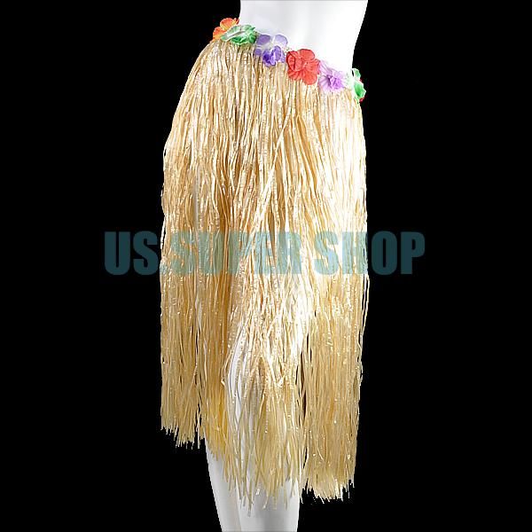 Hawaiian Grass Skirt Adults Hawaiian Artificial Grass Skirt Hula Luau Fancy Dress 80cm Length