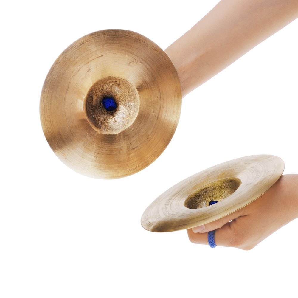 Percussion Instrument 15cm / 5.9in Mini Small Copper Hand Cymbals Gong