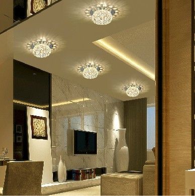 Moderno techo led de 3w focos crystal balcón pasillo sala de estar ...