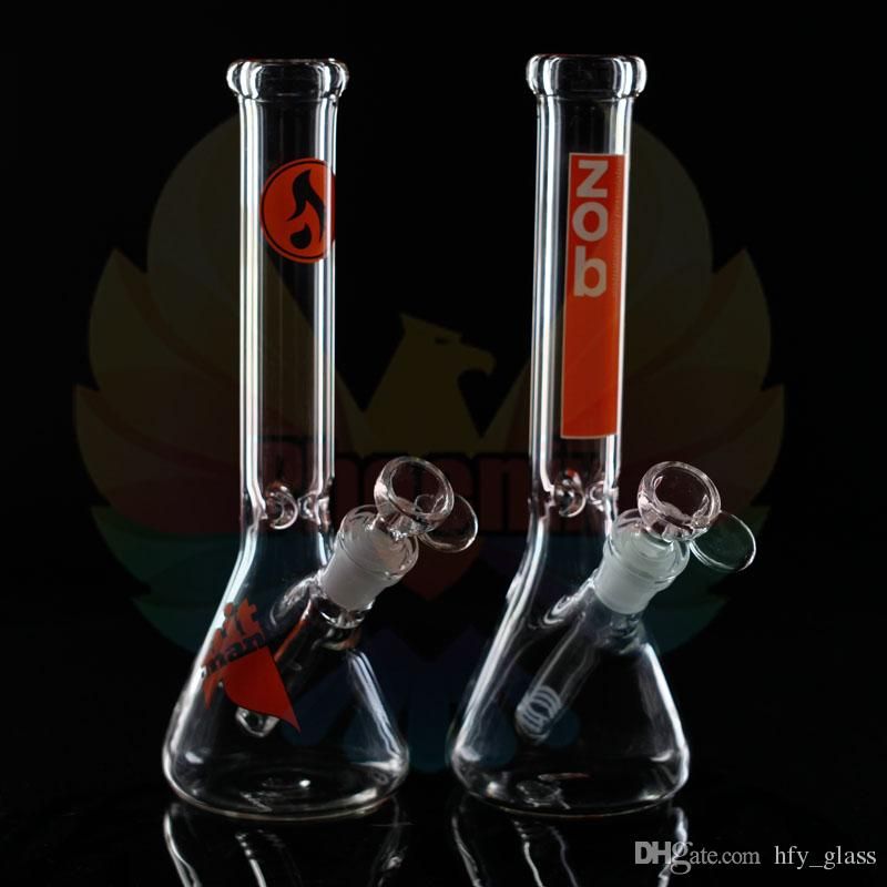 2015 New Zob Hitman Beaker Bongs Glass Bong 10 Rasta Water Pipe Oil Rig