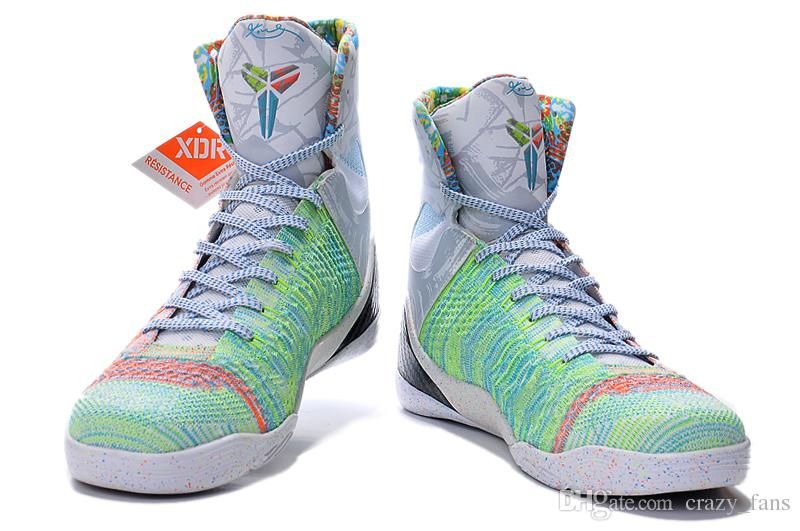 Brand Sports Shoes Kobe 9 Elite High Cut Mens Basketball Shoes Size 8 12 Basketball Boots With