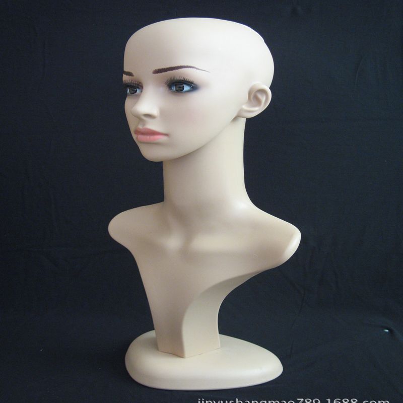 2017 Realistic Female Mannequin Head For Wigs Hat Sunglass Display