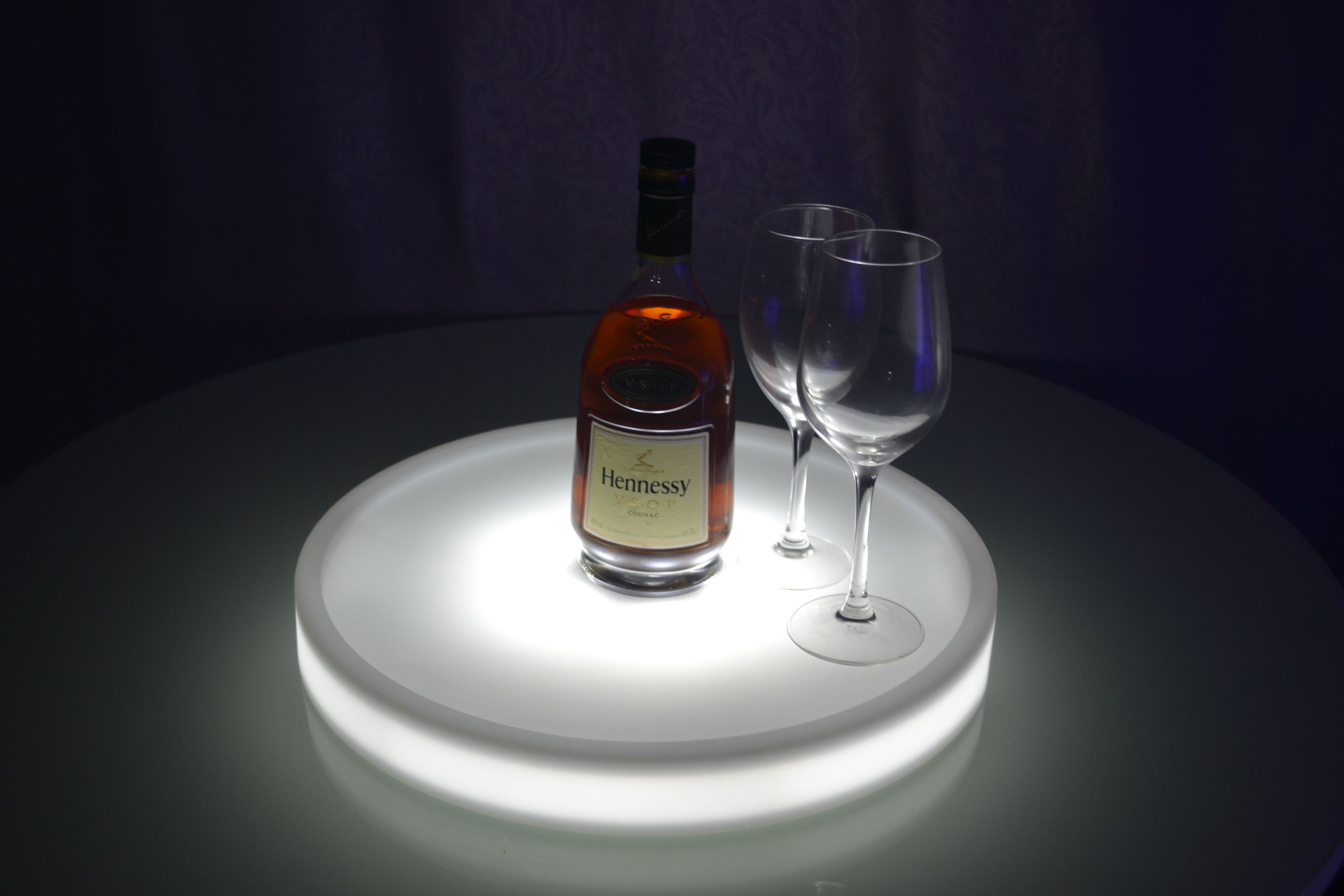 Waterproof LED Light Up Serving Tray Multi Colors Rechargeable Luminous