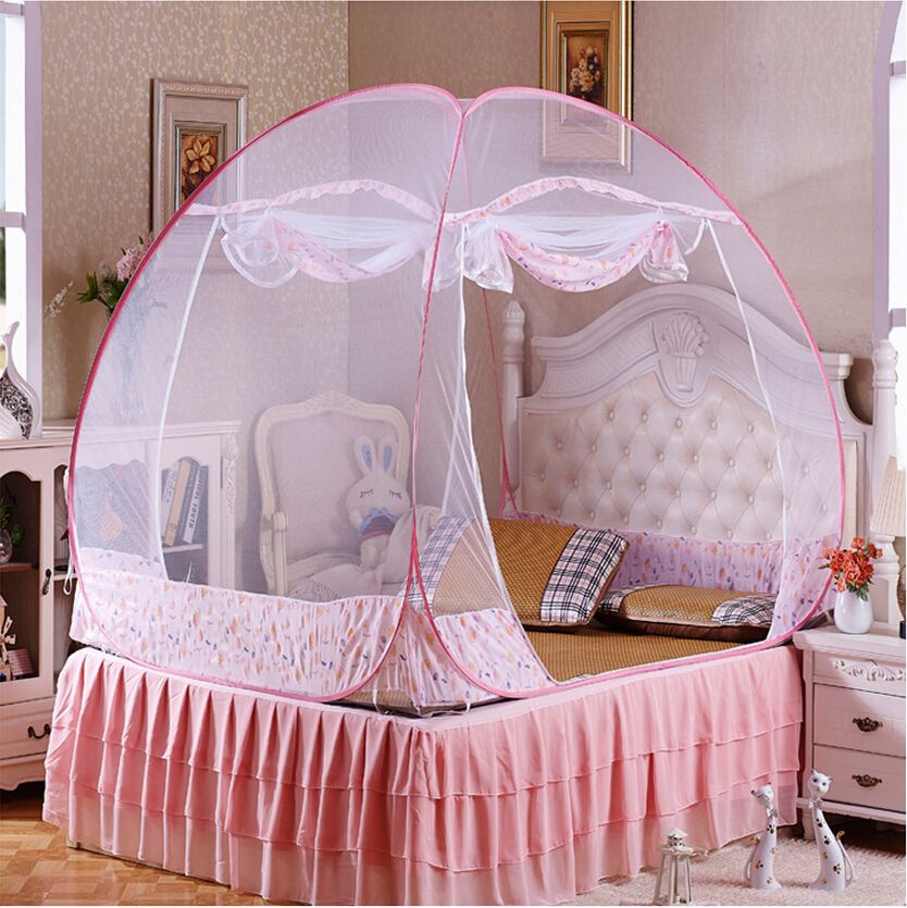 Princess Bed Net Single/Double Bed,Portable Mosquito Net For Girls Bed