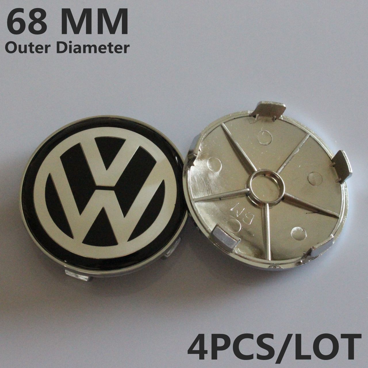 68MM VW Sticker Emblem Wheel Center Cap Wheel Cover MODIFICATION Wheel Centre Hub Cap Centro