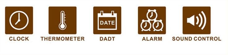 Image result for led wooden clock